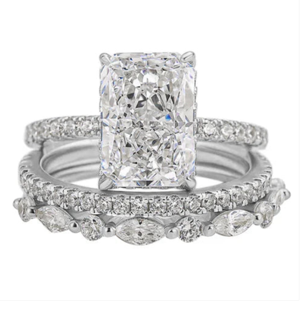 Jaily 3PC Wedding Ring Set