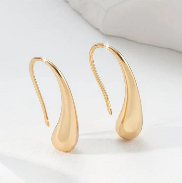 Vintage Gold Earrings "Drop