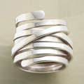 Silver Multi Band Wrap Ring