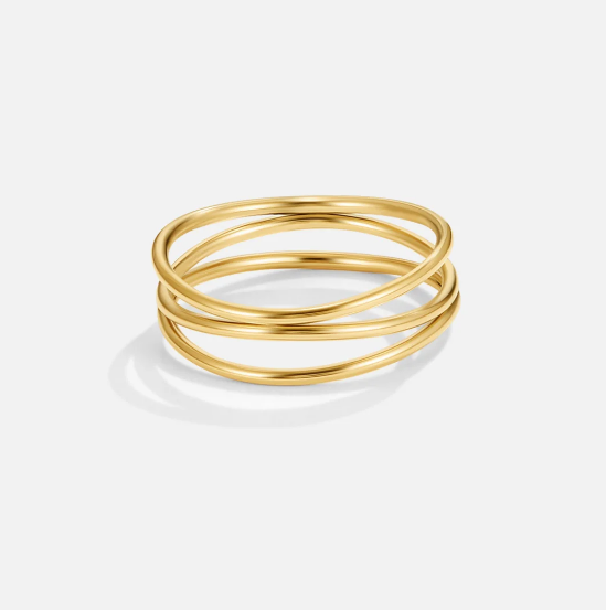 Gold Minimalist Wrap Ring