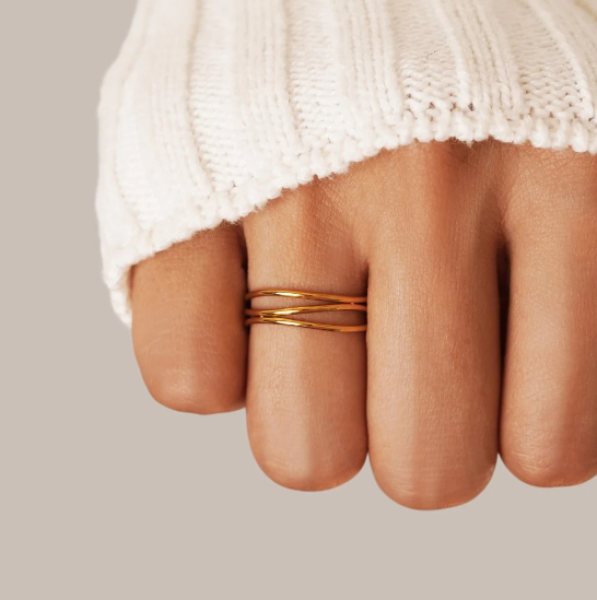 Gold Minimalist Wrap Ring