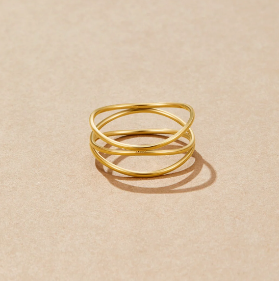 Gold Minimalist Wrap Ring
