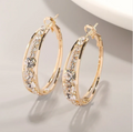 Elegant earrings made of gold plating