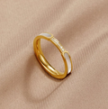 Gold Inlay Band Ring