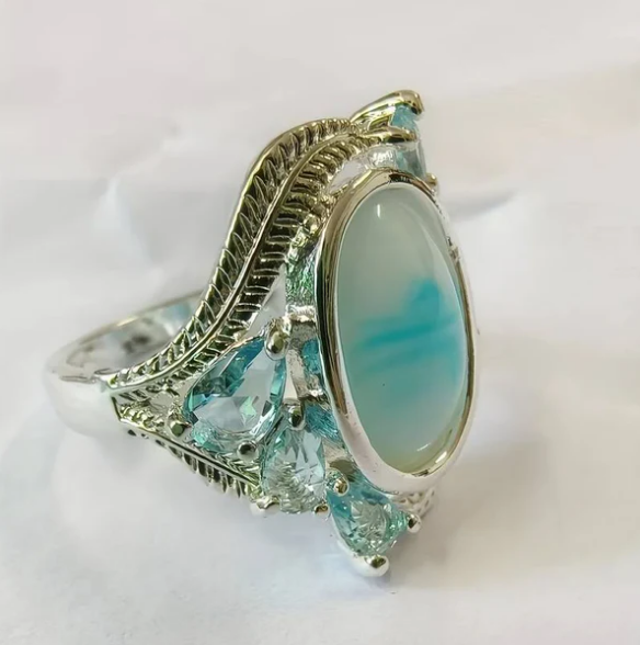 Vintage Turquoise Opal Ring