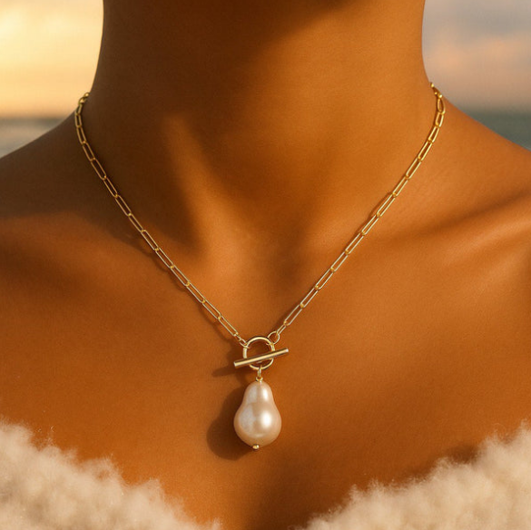 Artemia | Necklace with Pearl Pendant