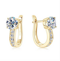 Channel Huggie Earrings