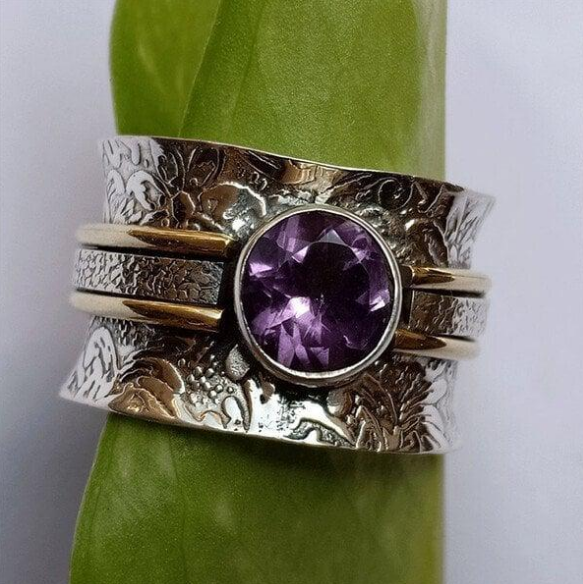 Bohemian Crystal Meditation Ring
