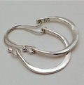 Vintage Silver Hoop Earrings