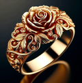Golden Flower Ring