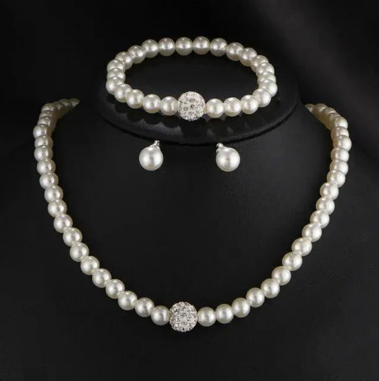 Pearl Beaded Jewelry Set