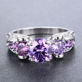 Silver Amethyst Vintage Ring