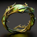 Green Opal Natural Ring