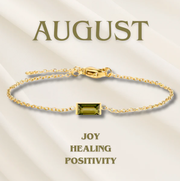Heartline Birthstone Bracelet
