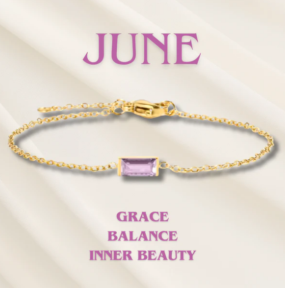 Heartline Birthstone Bracelet