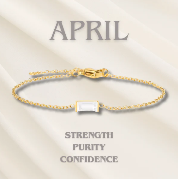 Heartline Birthstone Bracelet