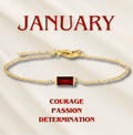 Heartline Birthstone Bracelet