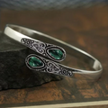 Crimson Elegance Filigree Bracelet