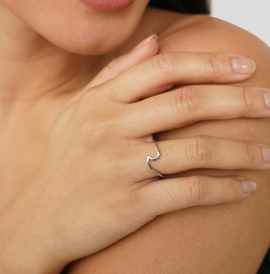 Silver Minimalist Open Ring