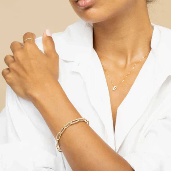 Love letter initial necklace