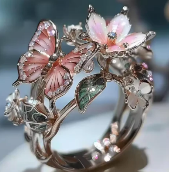 Vintage Golden Prifddinas Floral Ring