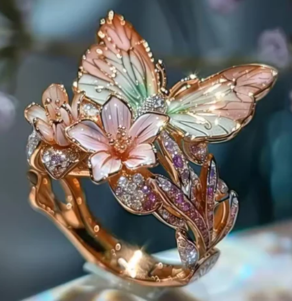 Vintage Golden Prifddinas Floral Ring