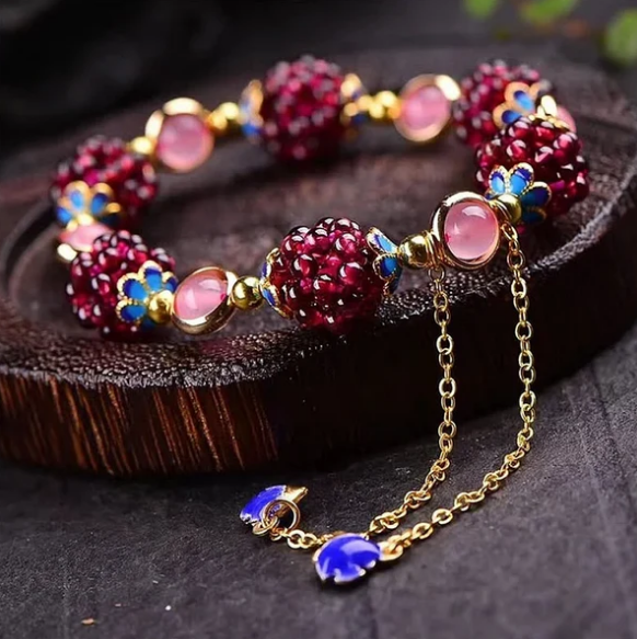 Natural Stone Berries Bracelet