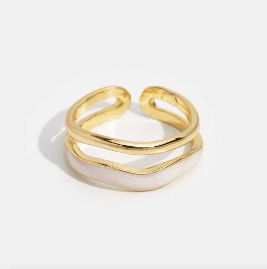 Gold Sculptural Wrap Ring