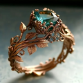 Nature Green Crystal Ring