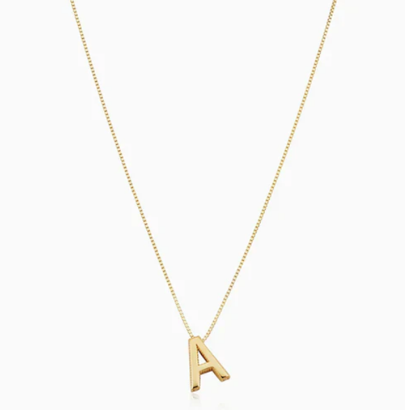 Love letter initial necklace
