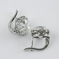Vintage Zirconia Silver Earrings