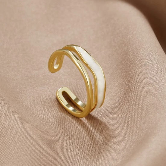 Gold Sculptural Wrap Ring