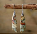 Vintage nature stone earrings