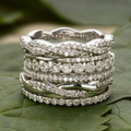 Vintage Layered Zirconia Ring