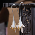 Silver Flower Earrings